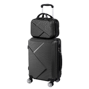 2pcs 20"Travel Luggage Set Black