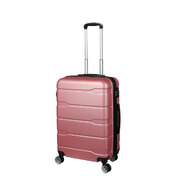 20" Expandable Luggage Travel Suitcase Trolley Case Hard Rose Gold