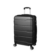 28" Expandable Luggage Travel Suitcase Trolley Case Hard Set Black