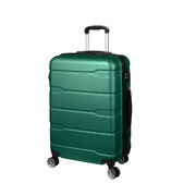 28" Expandable Luggage Travel Suitcase Trolley Case Hard Set Green
