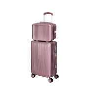 Luggage Suitcase Trolley Rose gold 2pc