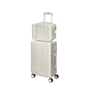 White Lightweight Travel Trolley Set (14"+20")