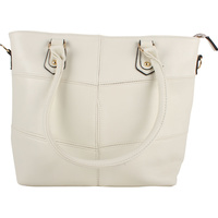 Beige Tote Bag With Additional Strap and 3 Buckles 21 x 12 x 31cm