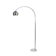 Modern LED Floor Lamp Stand Reading Silver