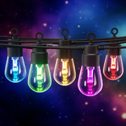 Rgb Smart Festoon Lights Outdoor Led String Lights Waterproof Wifi App