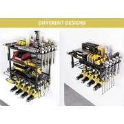 Tool Rack 4-Tier Wall Mount 25x42x60cm