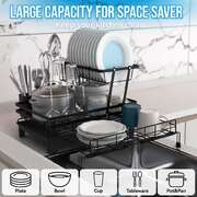 Dish Drying Rack Expandable Stainless Steel 42x31x30cm