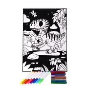 Dinosaur Velvet Colouring Craft Kit
