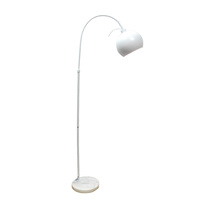 Pendant Metal Floor Lamp White 25 158 x 58cm