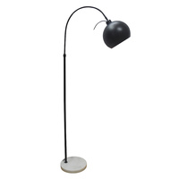 Pendant Metal Floor Lamp Black 25 x 158 x 58cm