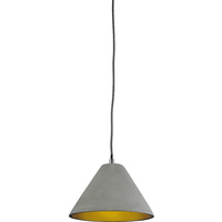 Luminite Concrete Cone Pendant Lamp 25 x 16cm