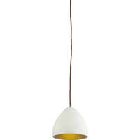 Luminite Concrete Dome Pendant Lamp Stone 20 x 19cm