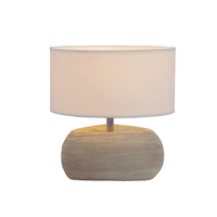   Beige Table Lamp Ceramic Round 20 x 22cm