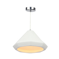 Pendant Light Porcelain Hubery White Diamond 28 x 140cm