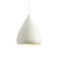 Pendant Light Ceramic Lynn Off White Large Cone 21 x 147cm