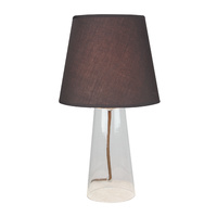 Table Lamp Glass Falo Coffee Cylinder 21.5 x 39cm