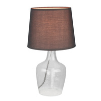 Table Lamp Glass Luka Coffee 23 x 42cm