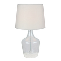 Table Lamp Glass Luka Grey 23 x 42cm