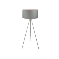 Floor Lamp Steel Silk Queena Charcoal 50 x 135cm