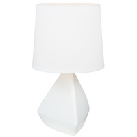 Luminite Geo Matte Table Lamp Aaron White D 21 x H 36.5cm