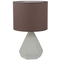 Luminite Concrete Table Lamp Aido Chocolate D 24 x H 40cm