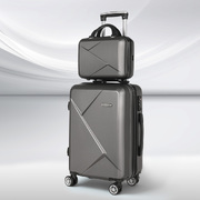 Travel in Style 2pc Luggage Trolley Suitcase Set 12" and 28"
