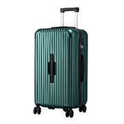 28" Trunk Luggage Suitcase Travel 5 Wheels Type-C Port TSA Green