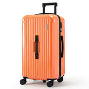 28 Trunk Luggage Suitcase Travel 5 Wheels Type-C Port TSA Orange