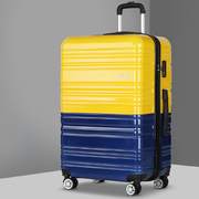 Wanderlite Lightweight Hard Suit Case Luggage Yellow & Purple