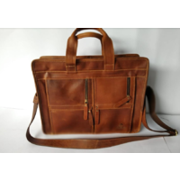 Crafted Bosski Leather Messenger Bag