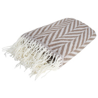 Chevron Acrylic Throw Rug 130X170Cm 420G 2 Asstd