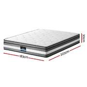 30cm King Mattress with Gel Memory Foam and Pocket Springs - Stylish