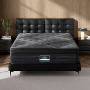 35cm Giselle Mattress King Bed Bamboo Charcoal Foam Pocket Spring Medium Firm Euro Top 6-Turn Coils Midnight Series