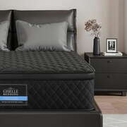 King 34cm Pocket Spring Mattress 5-Zone Egg-Crate Memory Foam