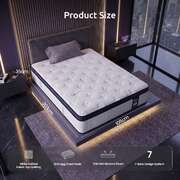 King Single Mattress Gel Memory Foam 203x106cm