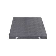 King Single 8cm Memory Foam Mattress Topper Gel Dual Layer Foam Bamboo 