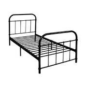 Metal Bed Frame SINGLE Metal Size Mattress Base Platform Foundation Black