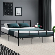 Metal Bed Frame King Size Black