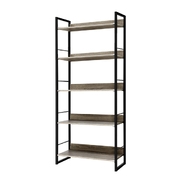 Bookshelf 5 Tiers - NOE Black and Oak