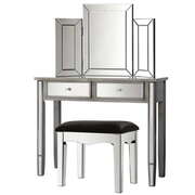 Mirrored Furniture Dressing Table Dresser Mirror Stool Chest of Drawers
