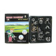 METAL IQ PUZZLE 10 PER SET BOX