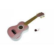 WOODEN GUITAR LILY PINK 54CM 