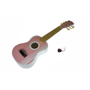 WOODEN GUITAR LILY PINK 54CM