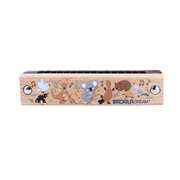Wooden Harmonica Toy Instrument 13x2x2.5cm