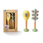 Musical Toy Maraca Set Yellow 5.5x5.5x18cm