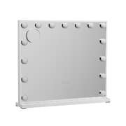 Makeup Mirror 60x52cm Hollywood Vanity with LED Light Tabletop White