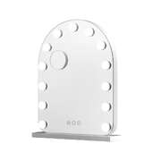 Makeup Mirror 40x50cm LED Vanity Mirror With Bulb Lights 5x Magnification White Arch