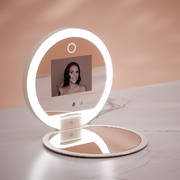 Compact UV Camera Makeup Mirror for Travel Adventures