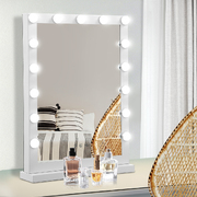 Makeup Mirror Hollywood With Light Frame Vanity Dimmable Wall 15 Led