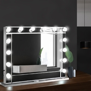 Embellir Make Up Mirror with LED Lights - Silver